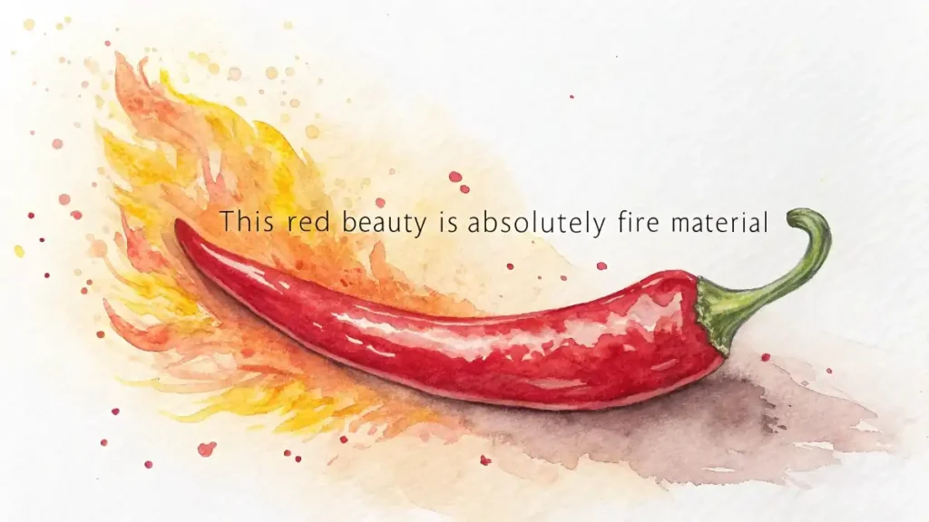 This red beauty is absolutely fire material