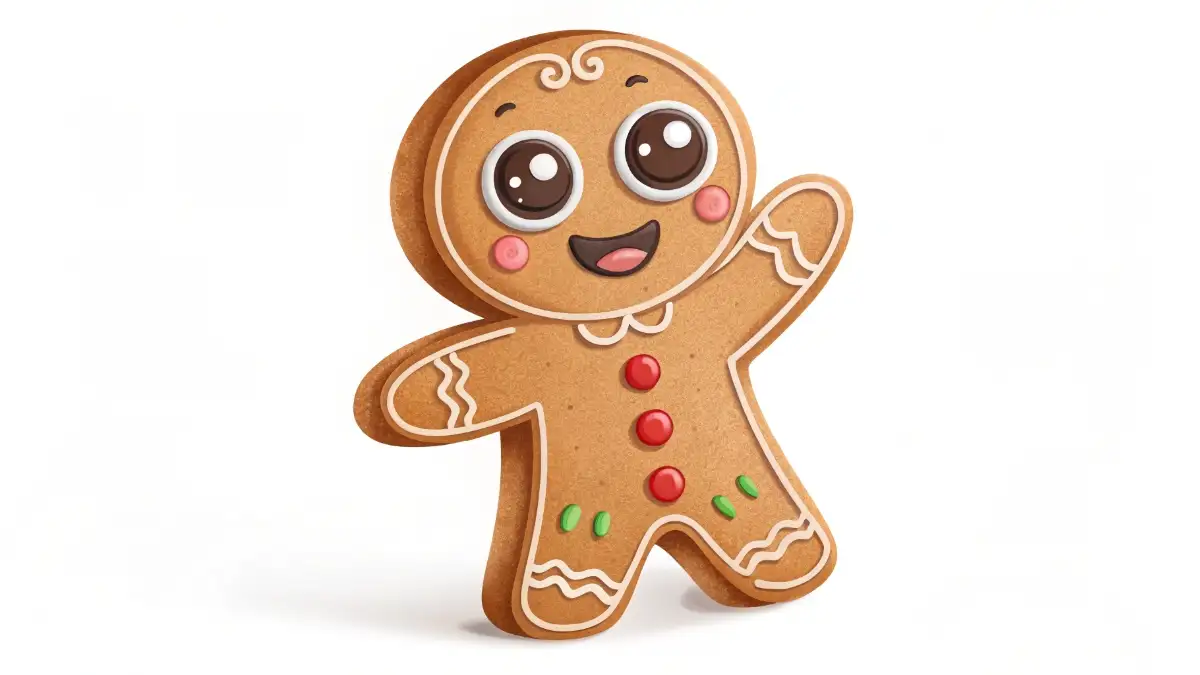 gingerbread smiling
