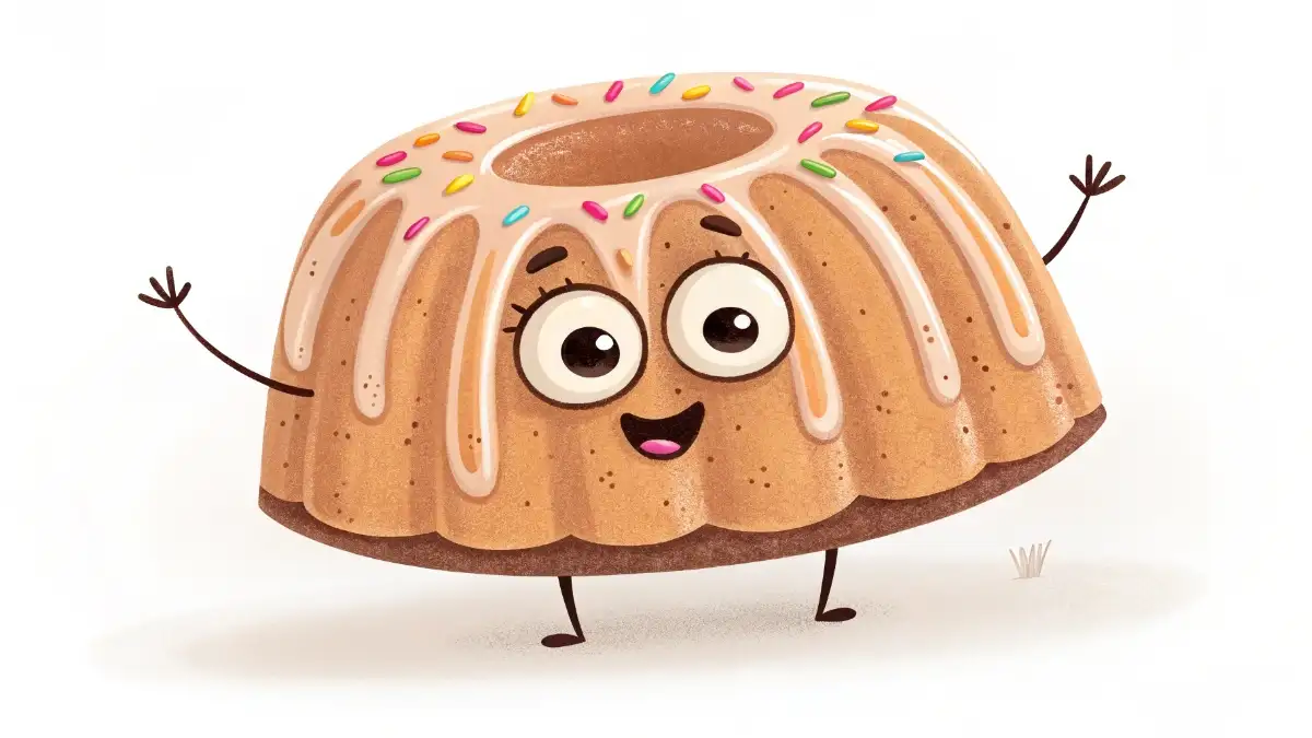 bundt cake cartoon