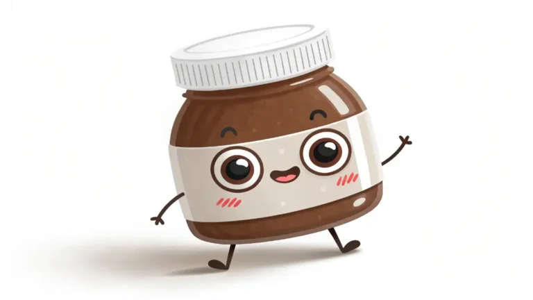 nutella jar cartoon