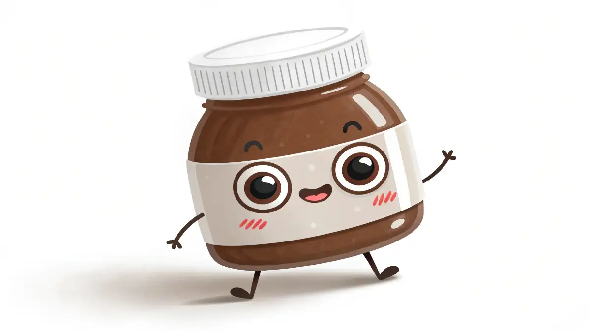 nutella jar cartoon