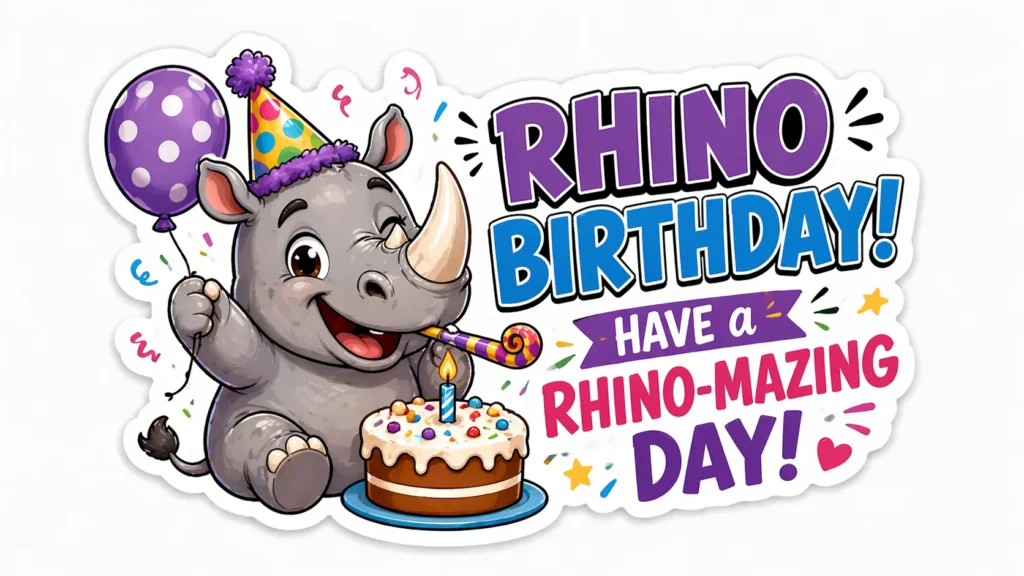 Rhino Birthday Puns
