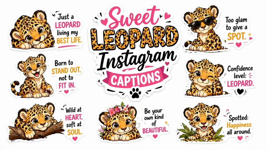 Leopard Instagram Captions
