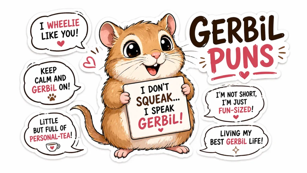 Cute Gerbil Puns
