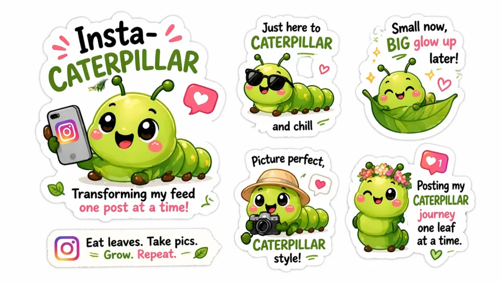 Instagram Caterpillar puns
