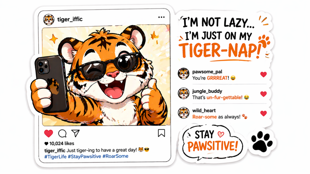 Instagram-Ready Tiger Puns