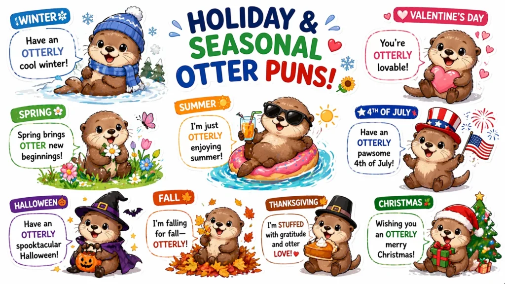 Holiday & Seasonal Otter Puns