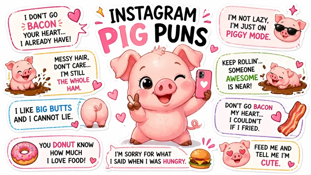 Instagram Pig Puns