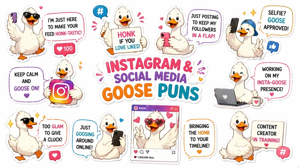 Instagram & Social Media Goose Puns