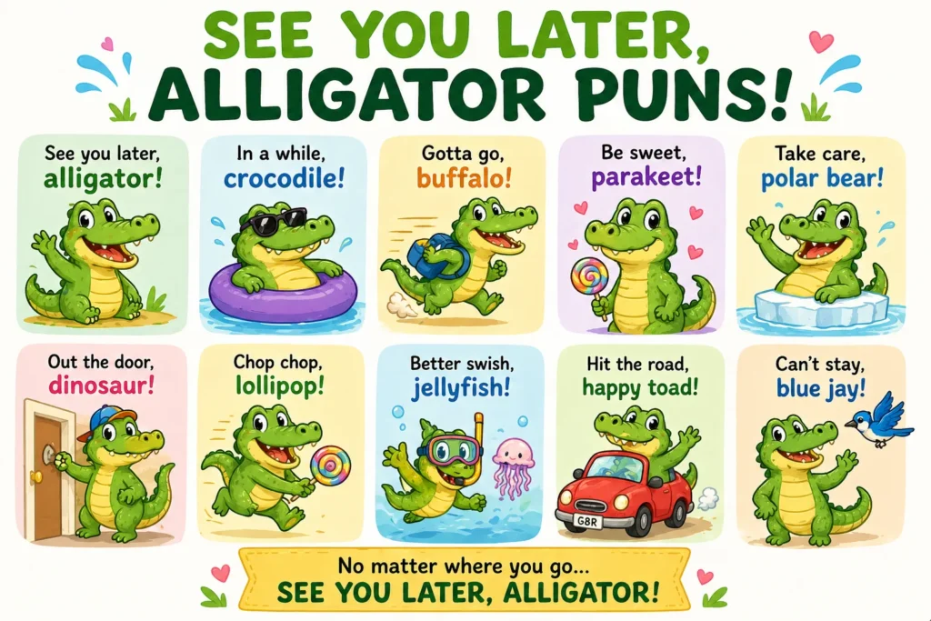 See You Later Alligator Puns