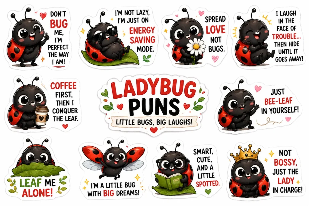 Short Ladybug Puns