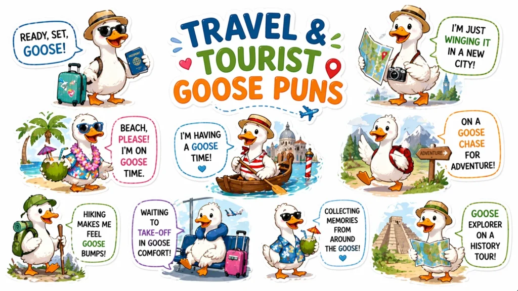 Travel & Tourist Goose Puns