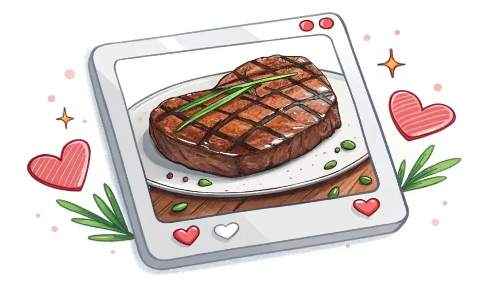 beef steak in instagram