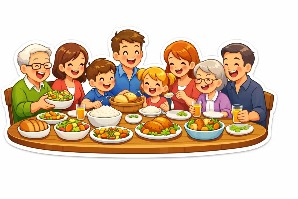 family lunch gathering