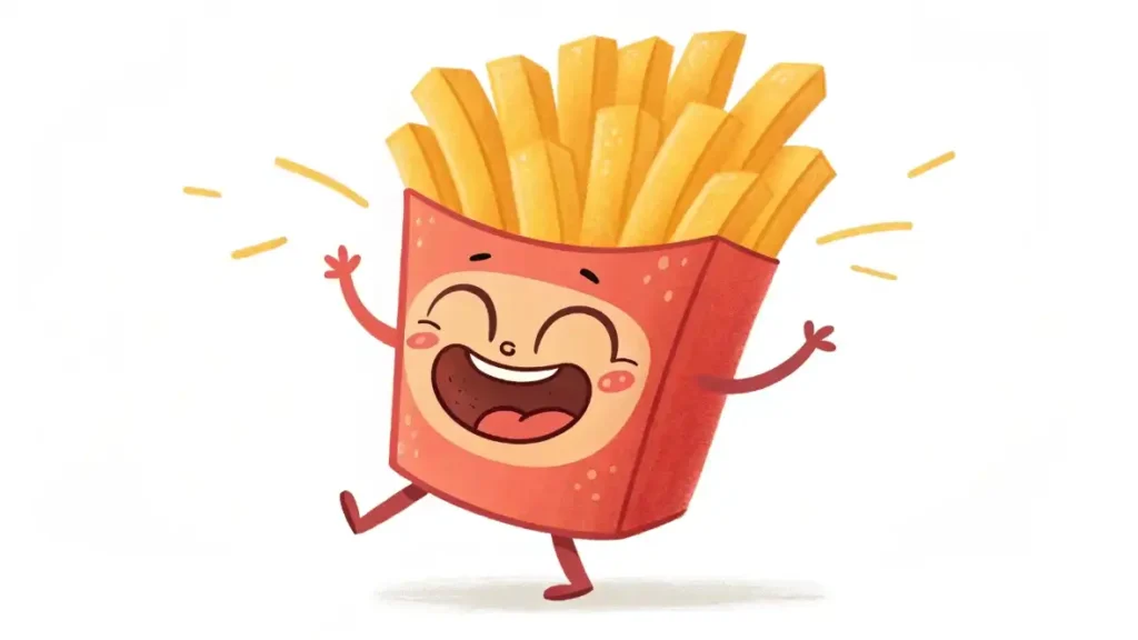 laughing french fries