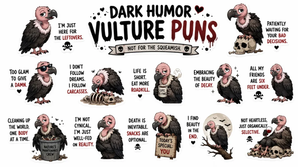 Dark Humor Vulture Puns