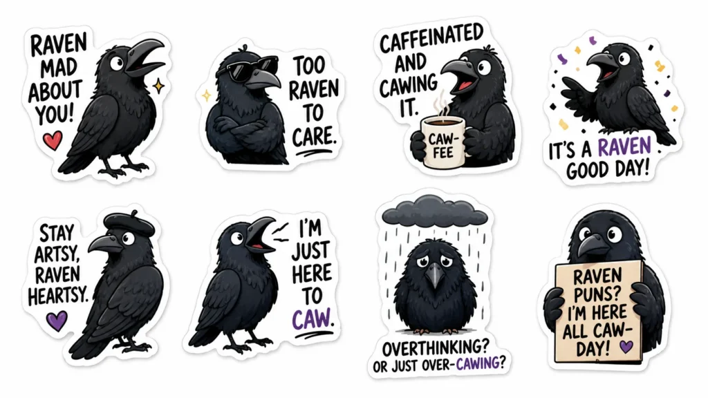 Funny Raven Puns