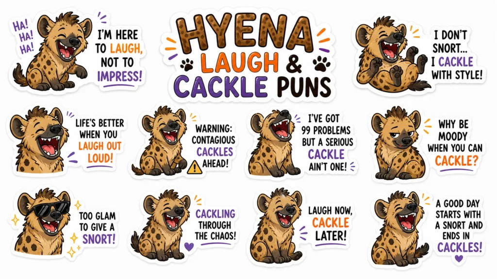 Hyena Laugh & Cackle Puns