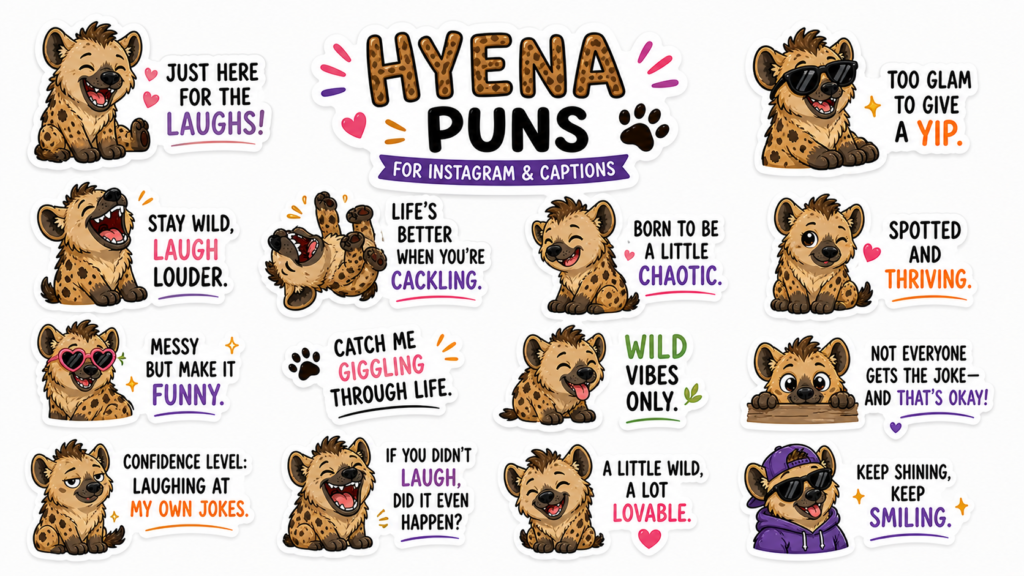 Hyena Puns for Instagram & Captions