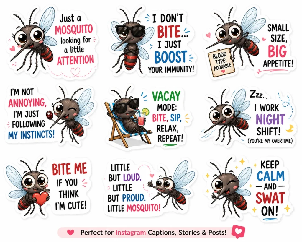 Mosquito Puns for Instagram & Captions