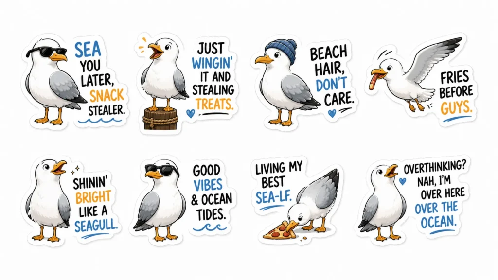 Seagull Puns for Instagram Captions