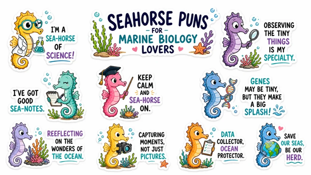 Seahorse Puns for Marine Biology Lovers