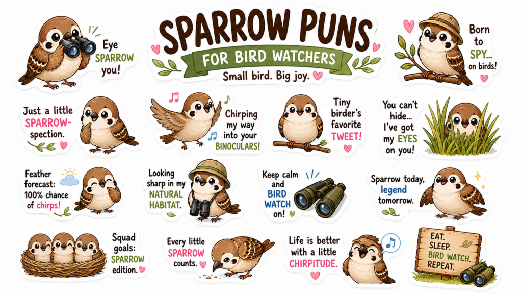Sparrow Puns for Bird Watchers