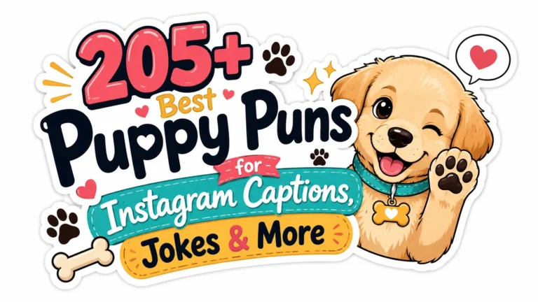 205+ Best Puppy Puns for Instagram Captions, Jokes & More