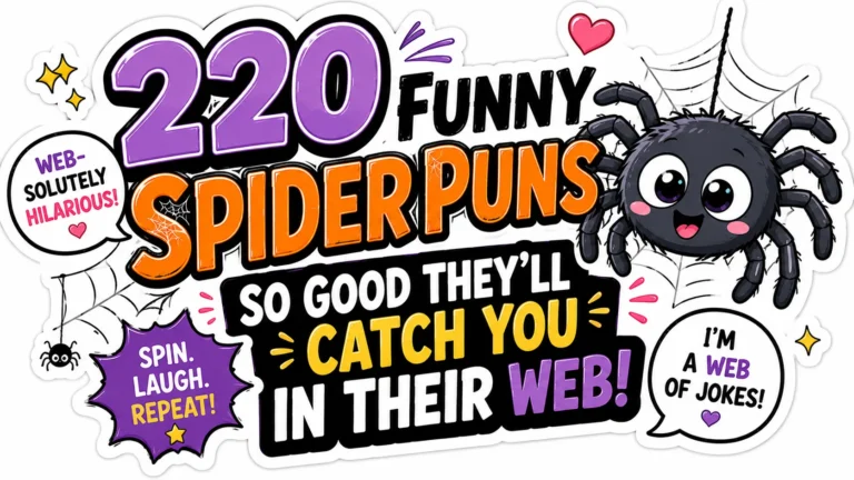 220 Funny Spider Puns So Good They’ll Catch You in Their Web