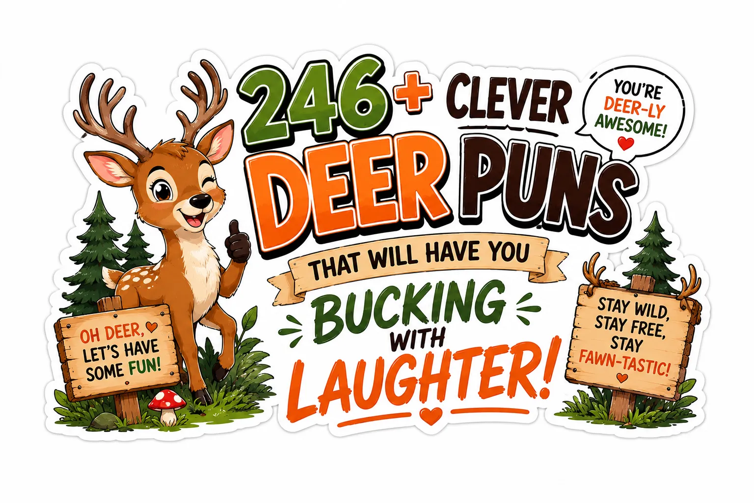 246+ Clever Deer Puns That Will Have You Bucking With Laughter