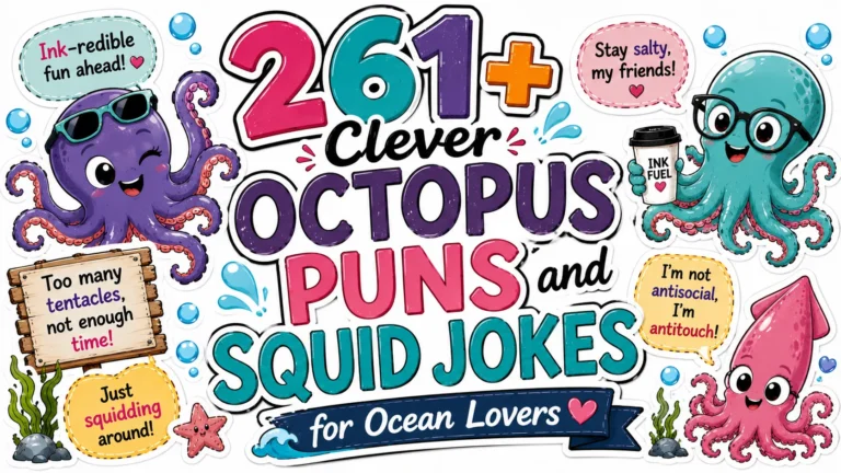 261+ Clever Octopus Puns and Squid Jokes for Ocean Lovers