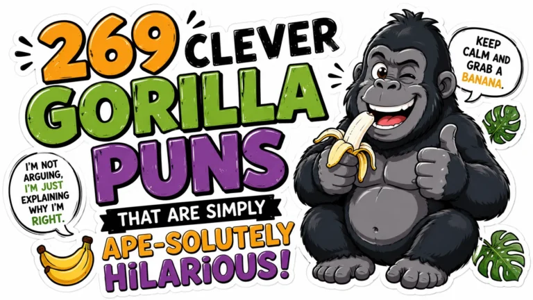 269 Clever Gorilla Puns That Are Simply Ape-solutely Hilarious
