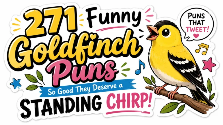 271 Funny Goldfinch Puns So Good They Deserve a Standing Chirp