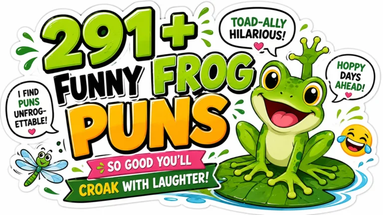 291+ Funny Frog Puns So Good You'll Croak With Laughter