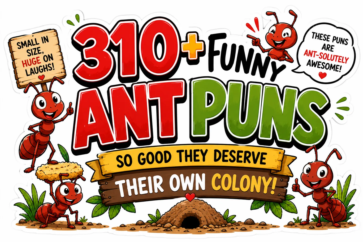 310+ Funny Ant Puns So Good They Deserve Their Own Colony
