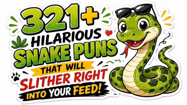 321+ Hilarious Snake Puns That Will Slither Right Into Your Feed 🐍😂