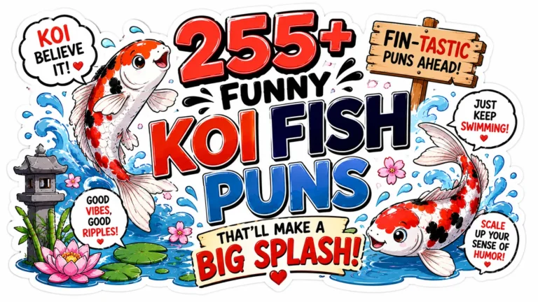 Funny Koi Fish Puns