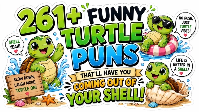 Funny Turtle Puns