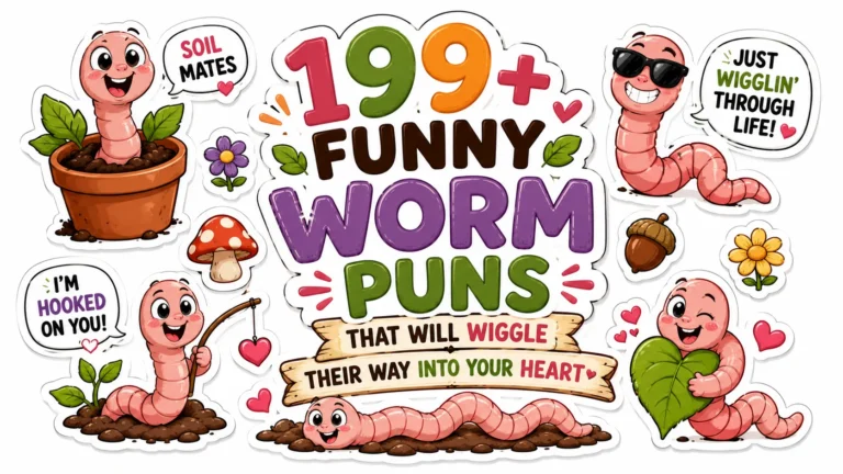 199+ Funny Worm Puns