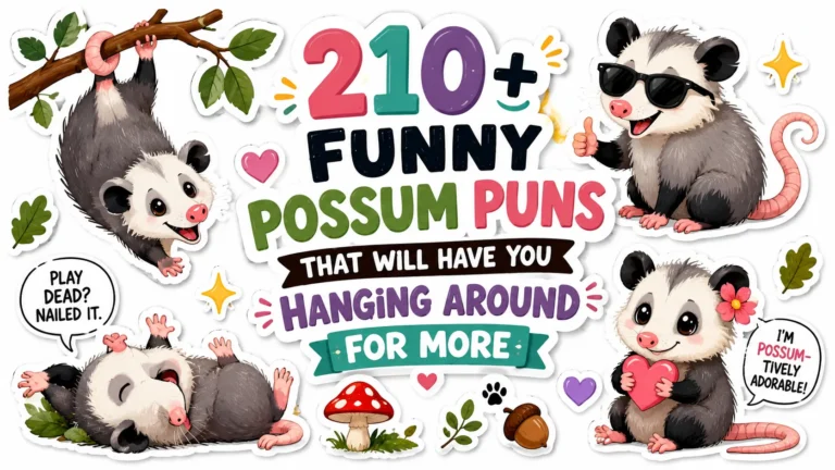 210+ Funny Possum Puns That Will Have You Hanging Around for More