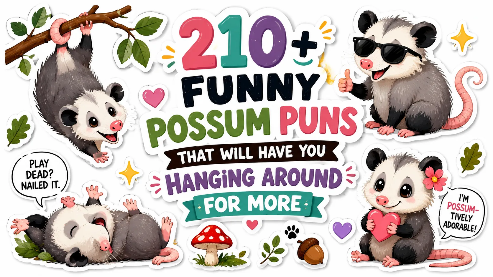 210+ Funny Possum Puns That Will Have You Hanging Around for More