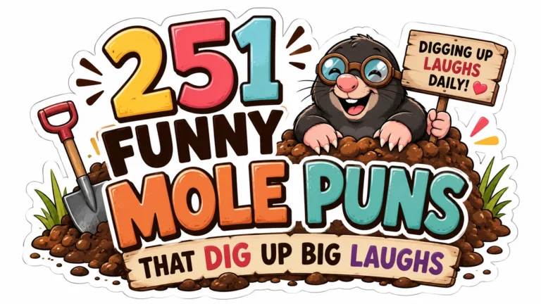 251 Funny Mole Puns That Dig Up Big Laughs