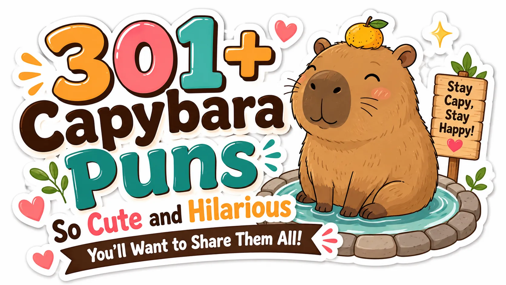 301+ Capybara Puns So Cute and Hilarious You’ll Want to Share Them All