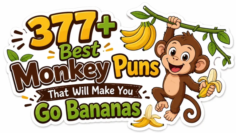 377+ Best Monkey Puns That Will Make You Go Bananas