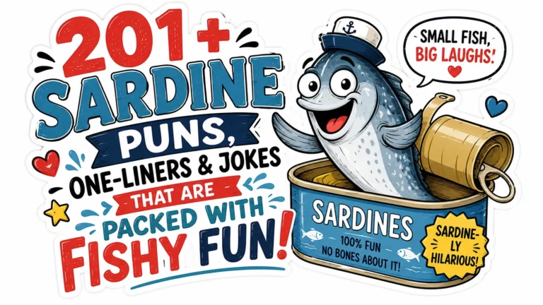 201+ Sardine Puns, One-Liners & Jokes That Are Packed With Fishy Fun