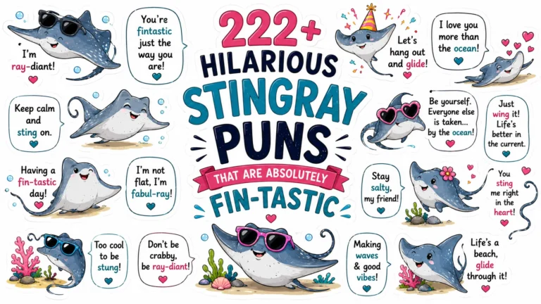 222+ Hilarious Stingray Puns