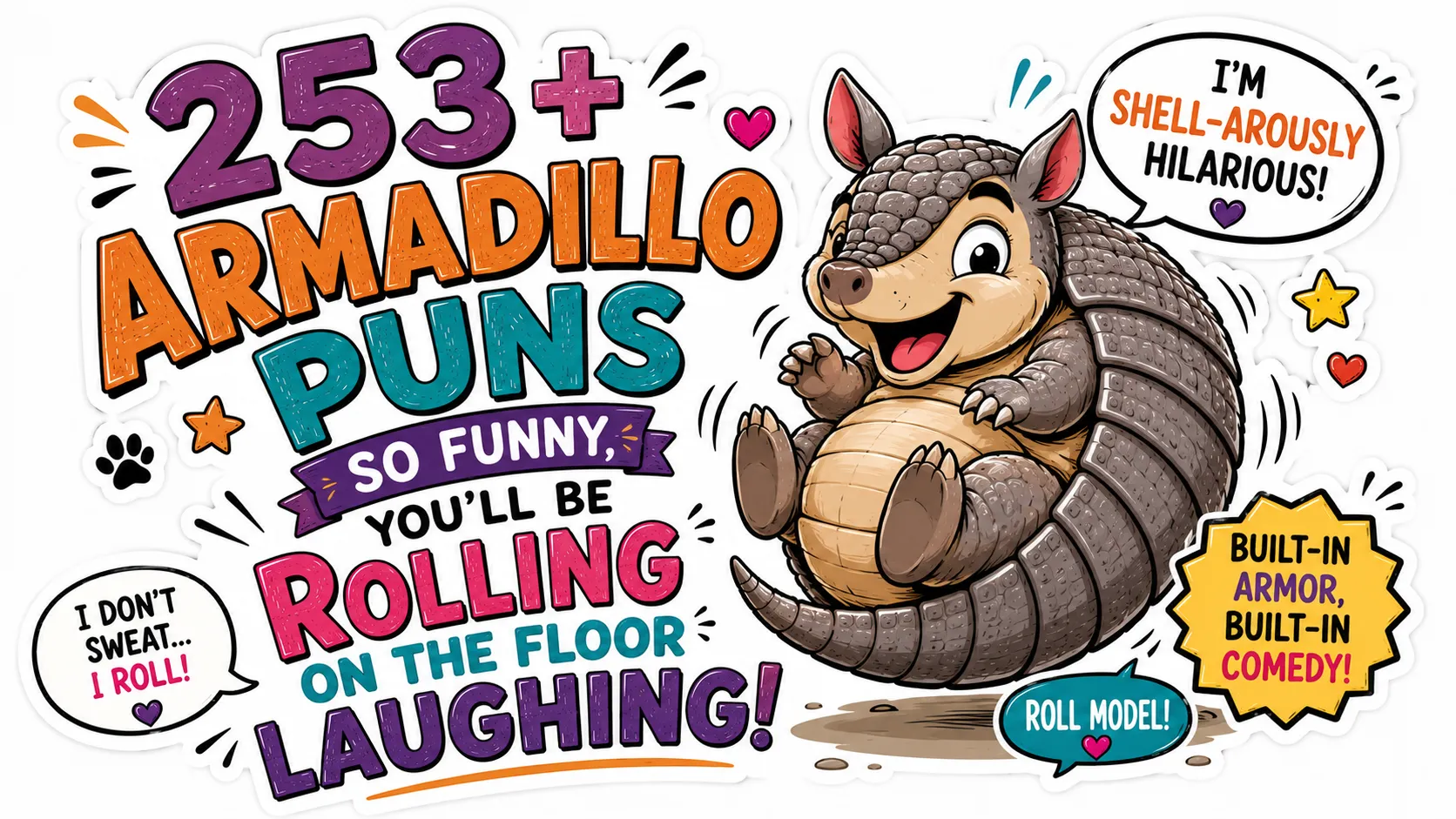 253+ Armadillo Puns So Funny, You’ll Be Rolling on the Floor Laughing 🐾