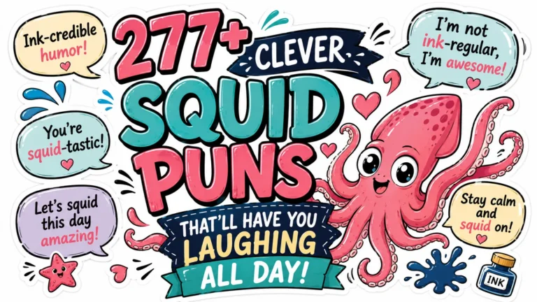 277+ Clever Squid Puns