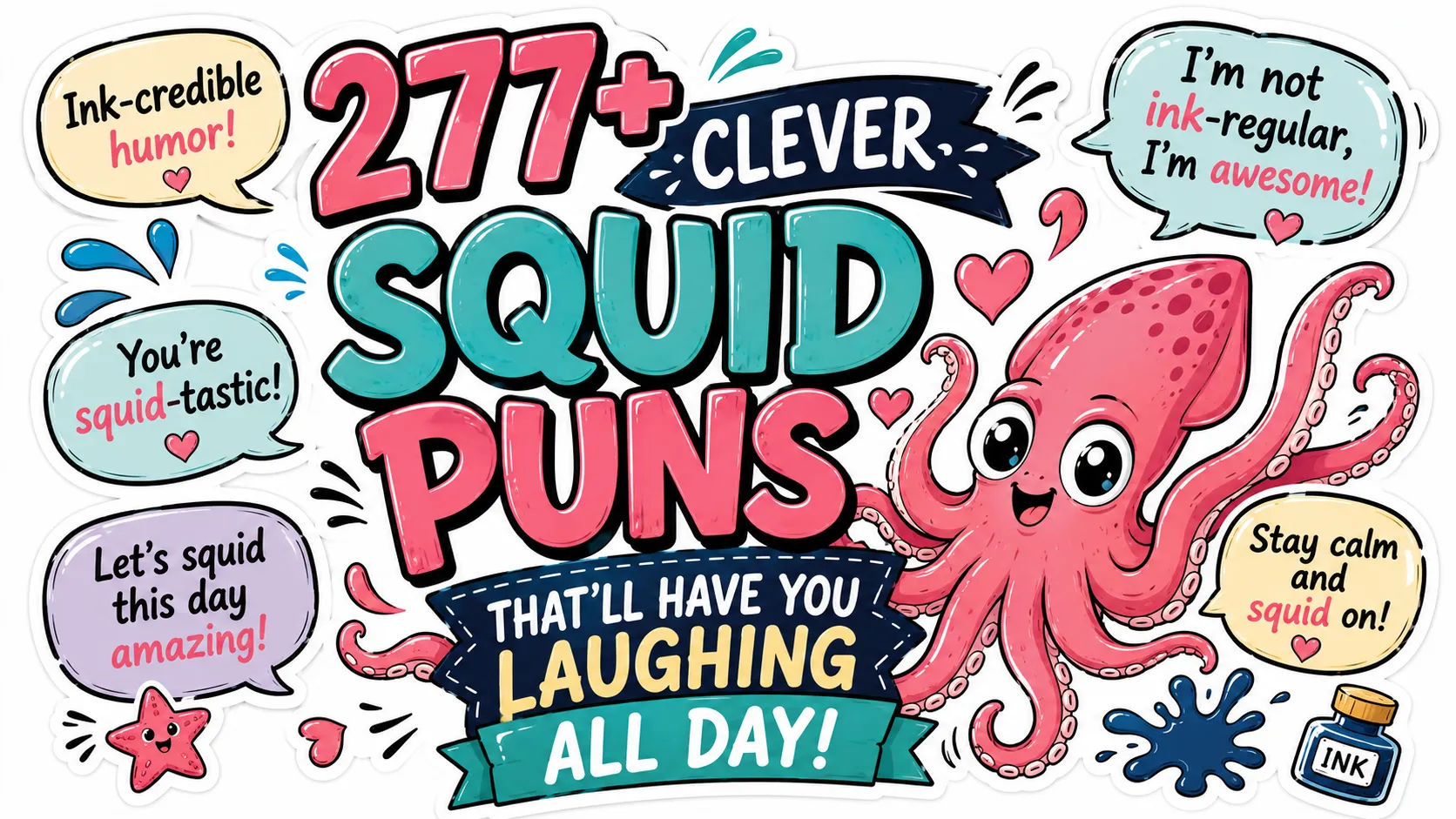 277+ Clever Squid Puns