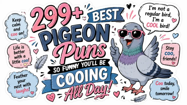 299+ Best Pigeon Puns